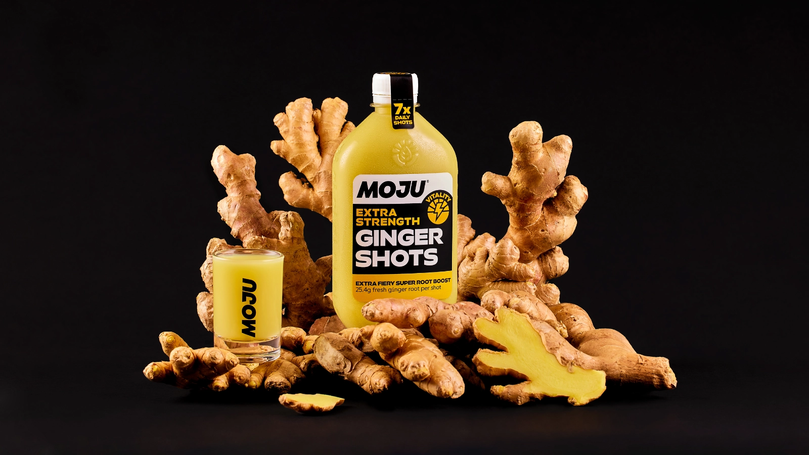 Extra Strength Ginger Dosing Bottles, 7x Shots Per Bottle