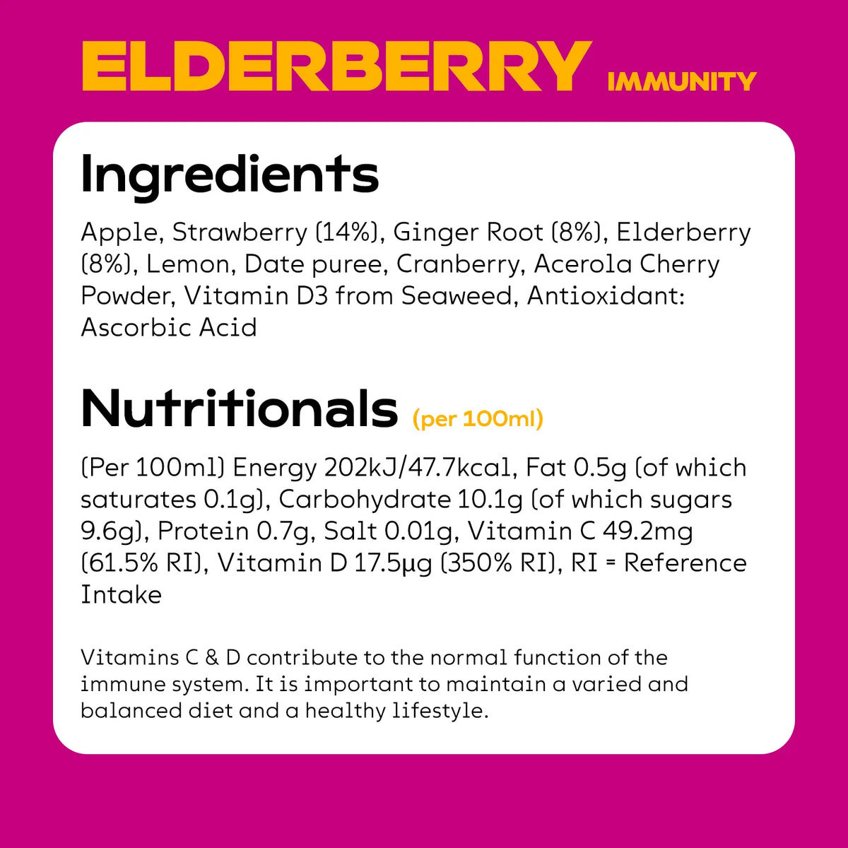 ELDERBERRY IMMUNITY SHOTS