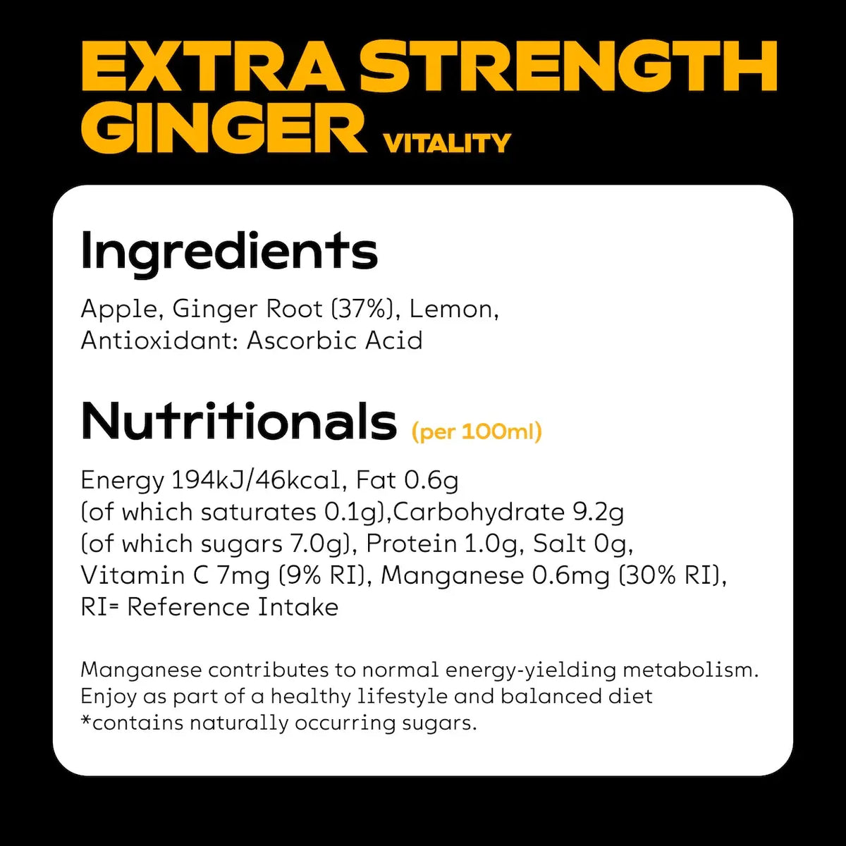 4 x EXTRA STRENGTH GINGER