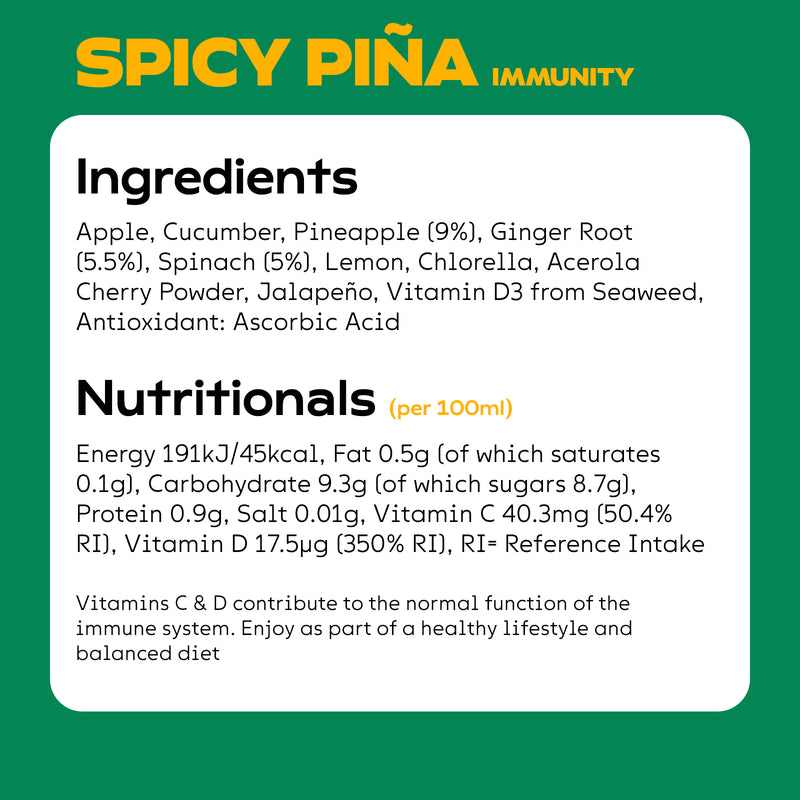 4 x SPICY PIÑA DOSING BOTTLES